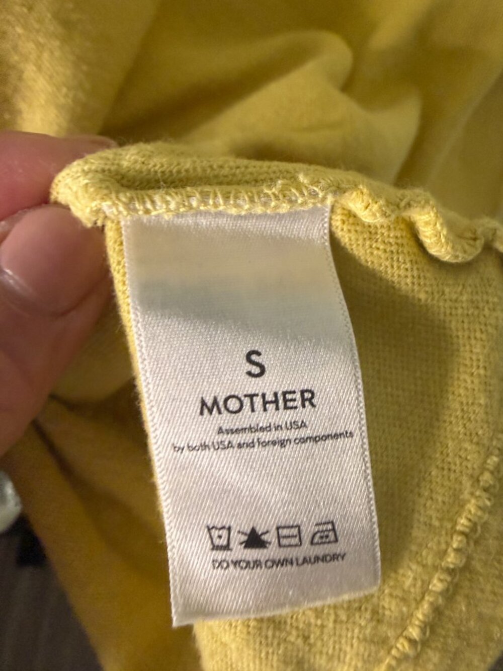 MOTHER The Sinful "Red Hot Mama" Graphic Tee – S- Yellow/Red- MSRP $130 - Picture 7 of 9